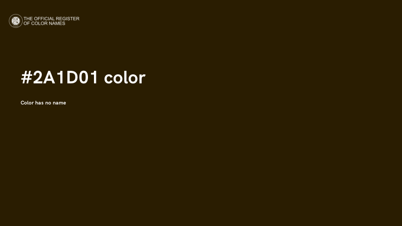 #2A1D01 color image