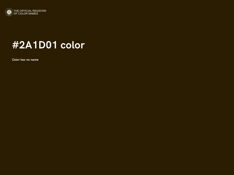#2A1D01 color image