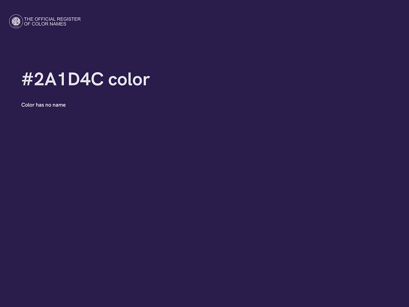 #2A1D4C color image