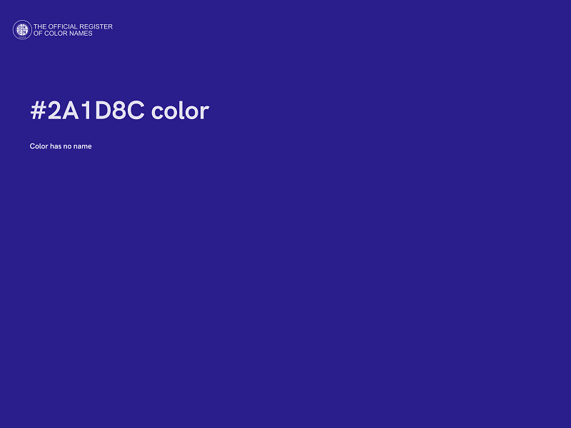 #2A1D8C color image