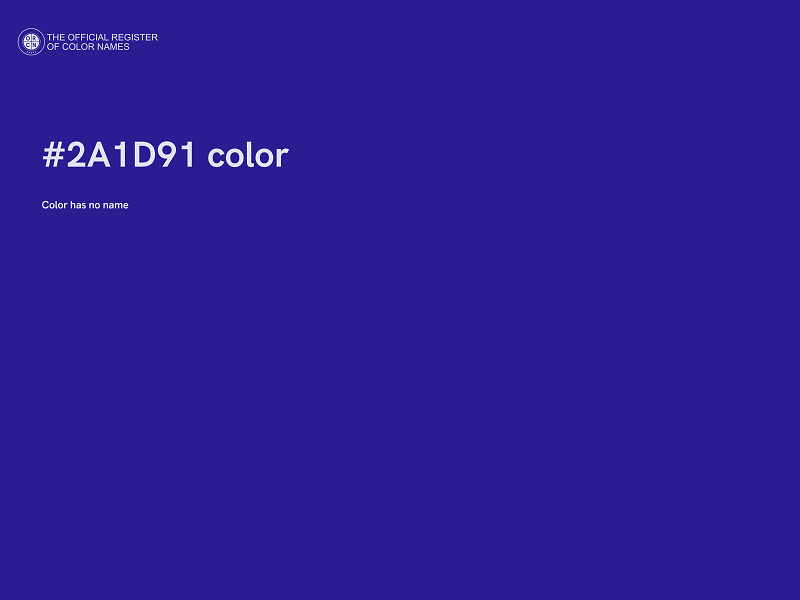 #2A1D91 color image