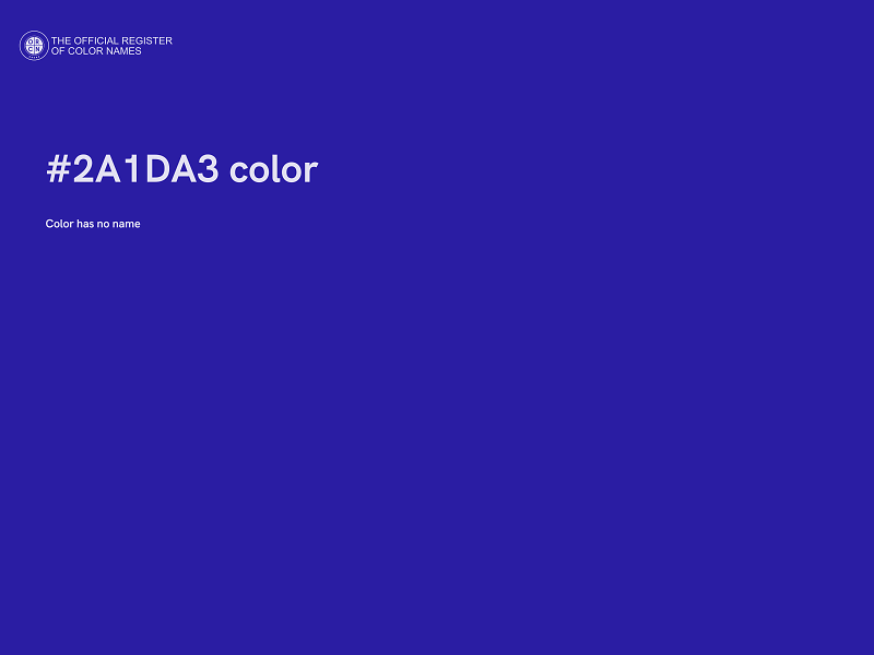 #2A1DA3 color image