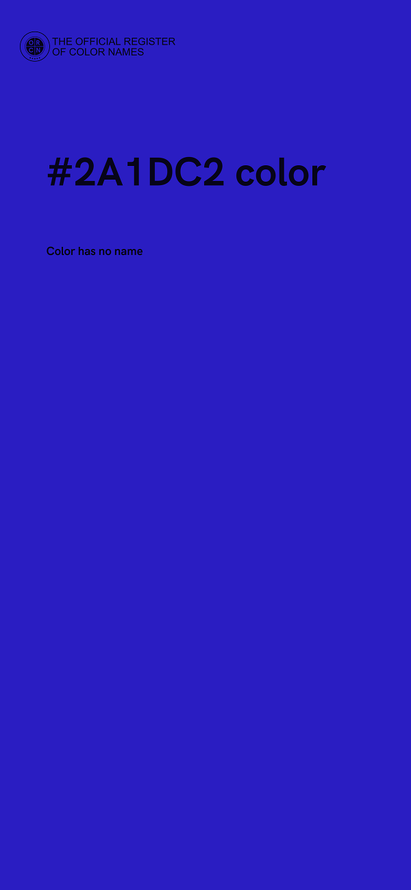 #2A1DC2 color image