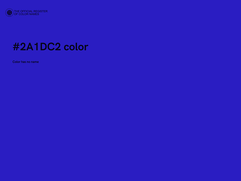 #2A1DC2 color image
