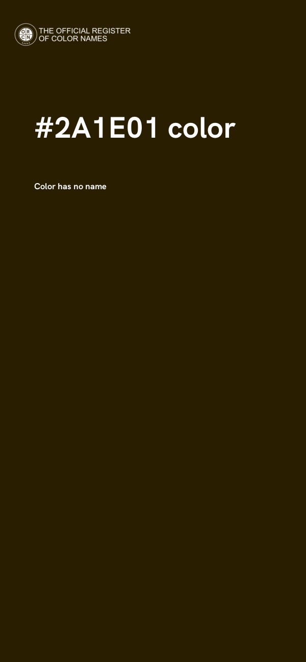 #2A1E01 color image