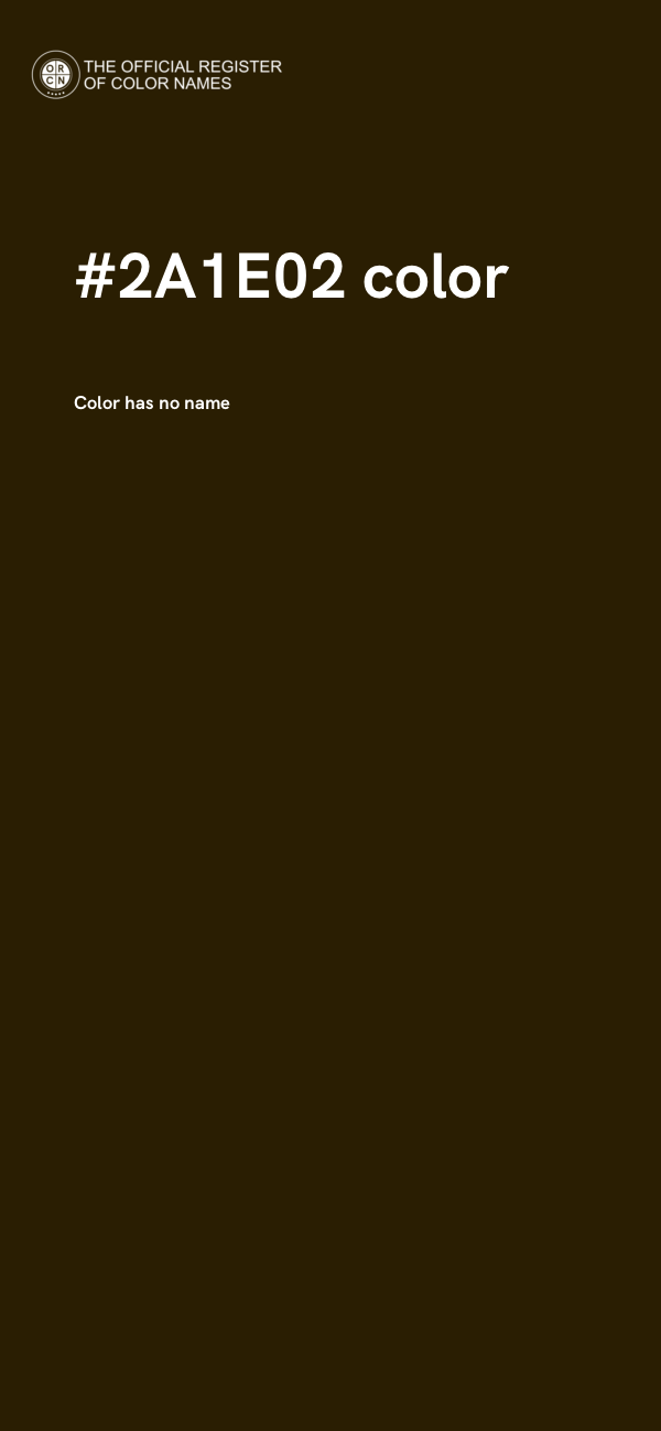 #2A1E02 color image