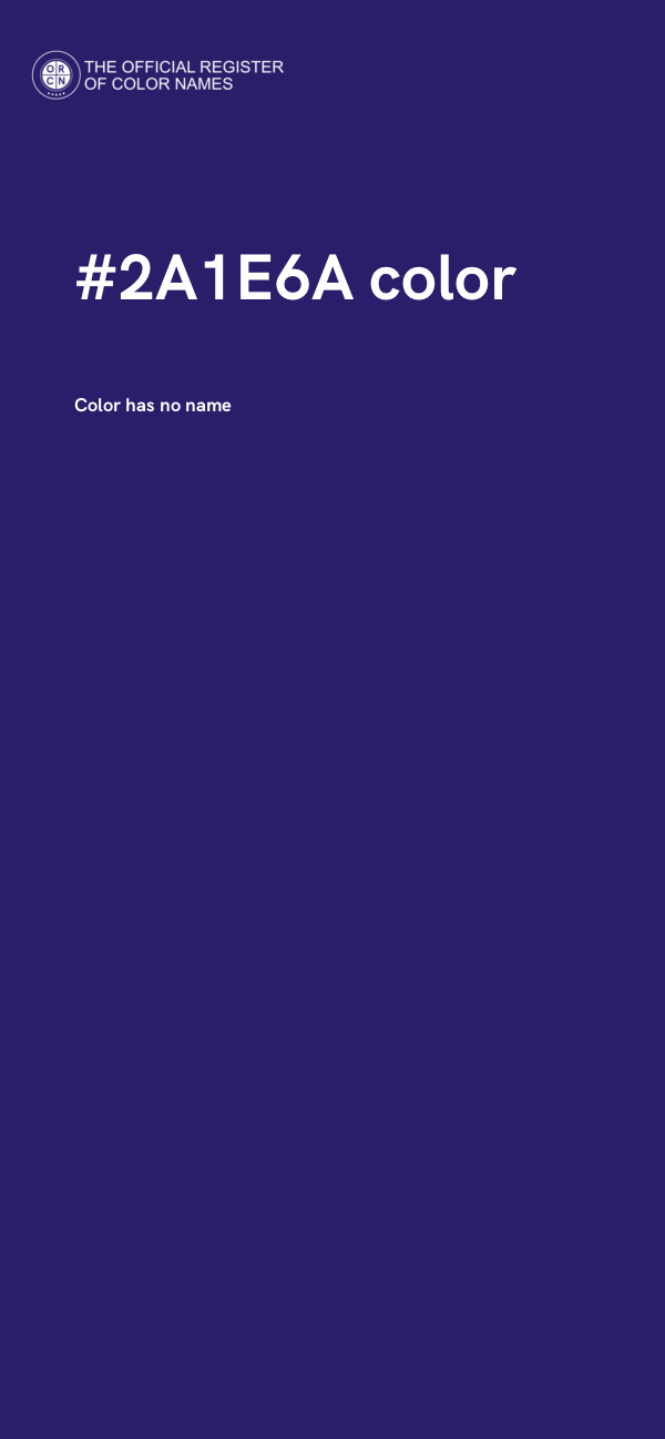 #2A1E6A color image