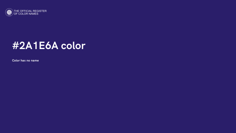 #2A1E6A color image