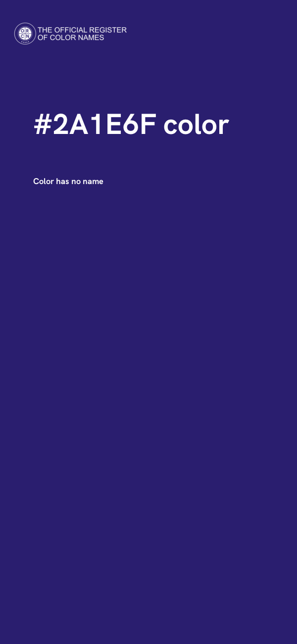 #2A1E6F color image