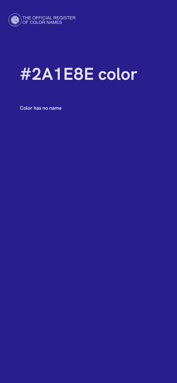 #2A1E8E color image