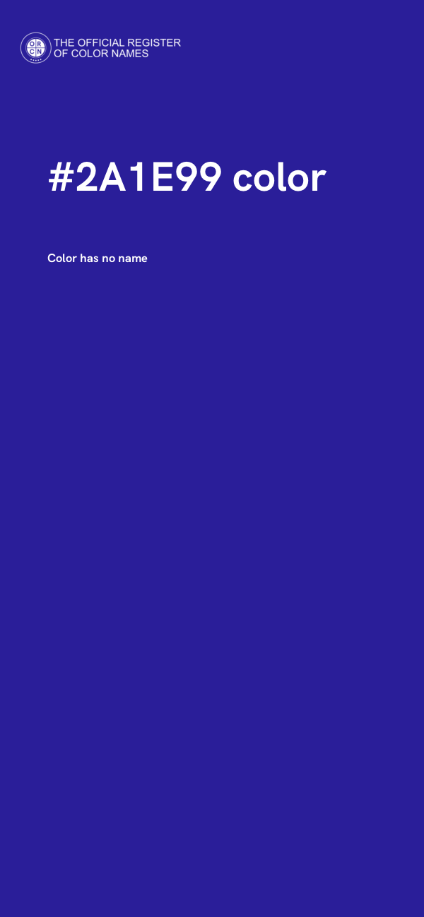 #2A1E99 color image