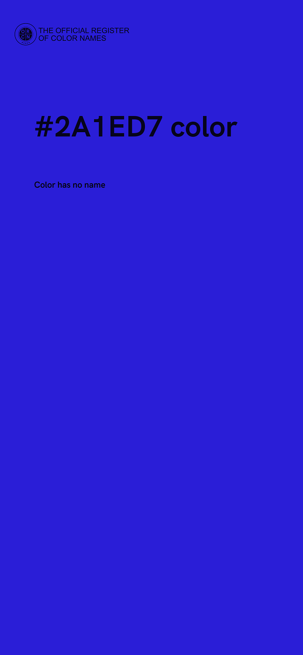 #2A1ED7 color image