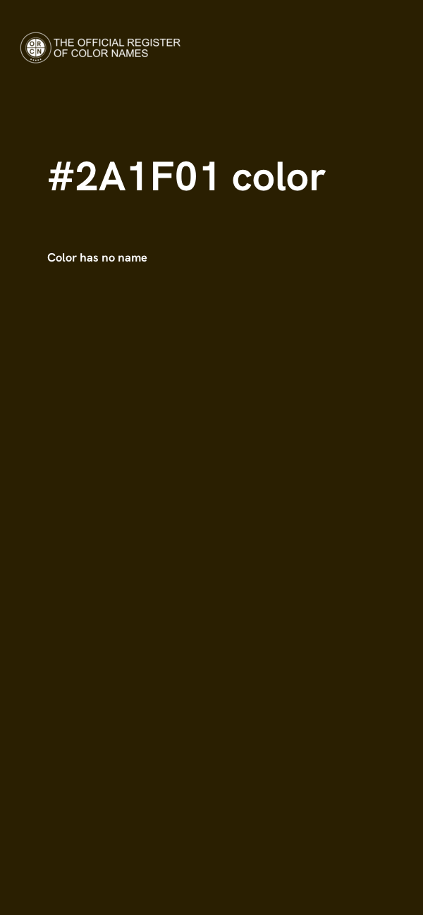 #2A1F01 color image