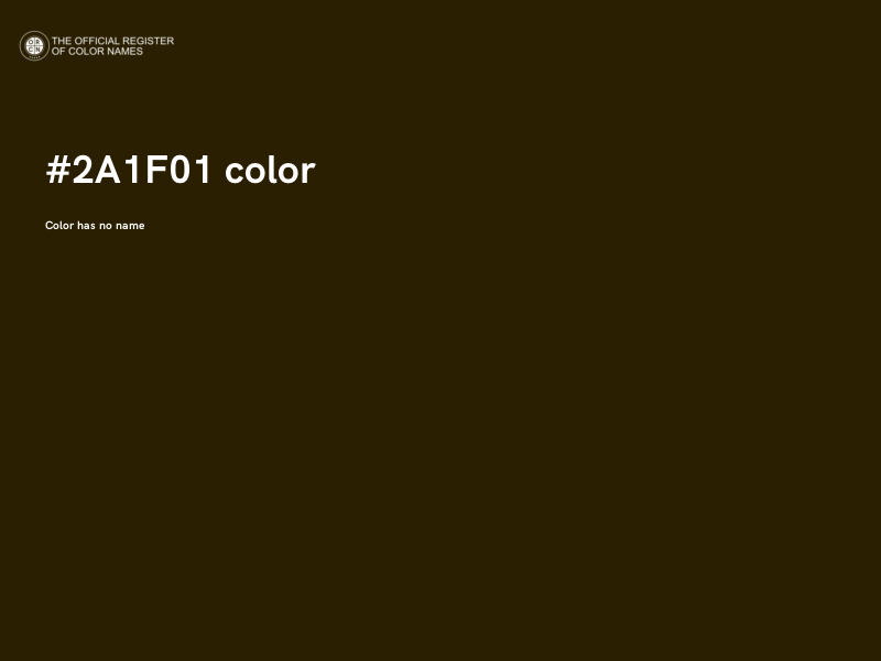 #2A1F01 color image