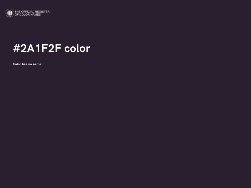 #2A1F2F color image