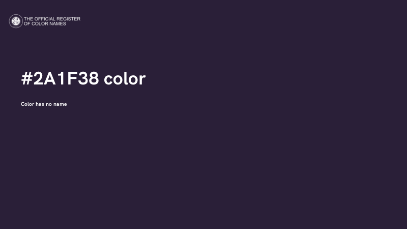 #2A1F38 color image