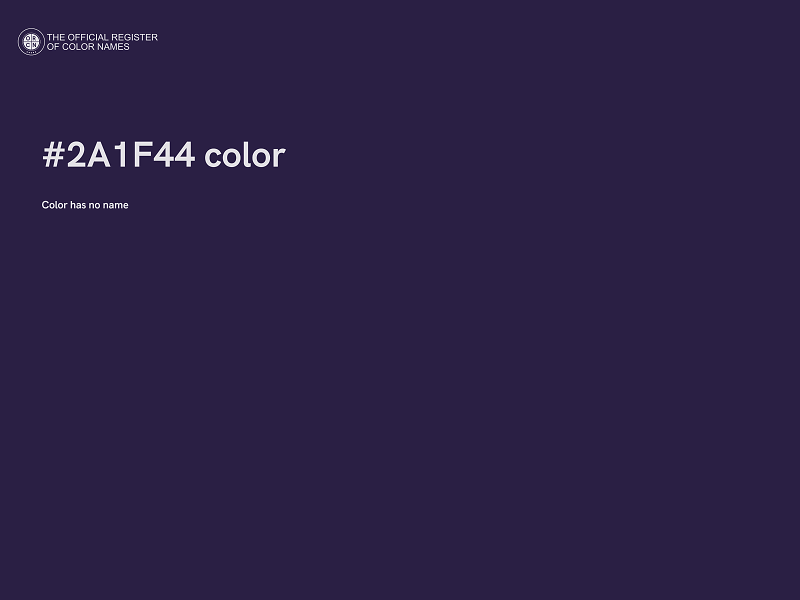 #2A1F44 color image