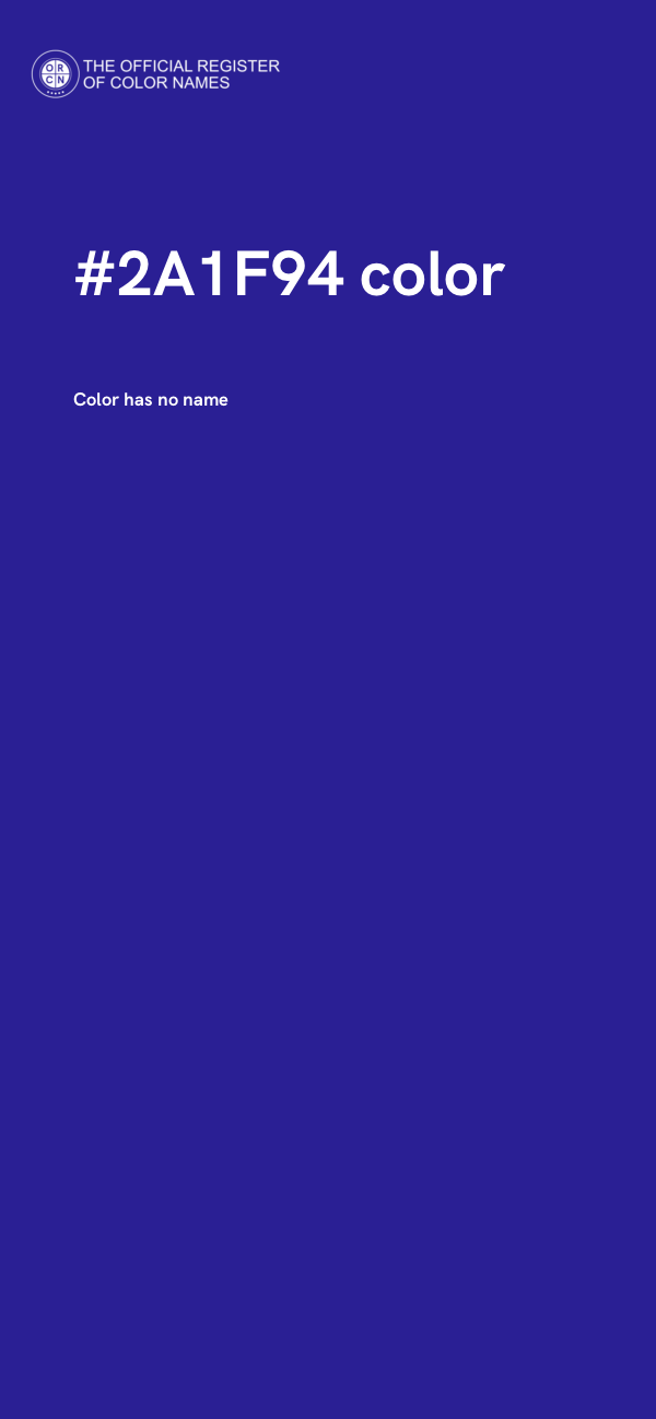 #2A1F94 color image