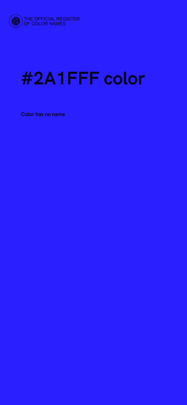 #2A1FFF color image
