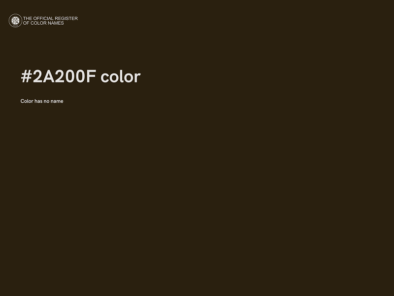 #2A200F color image