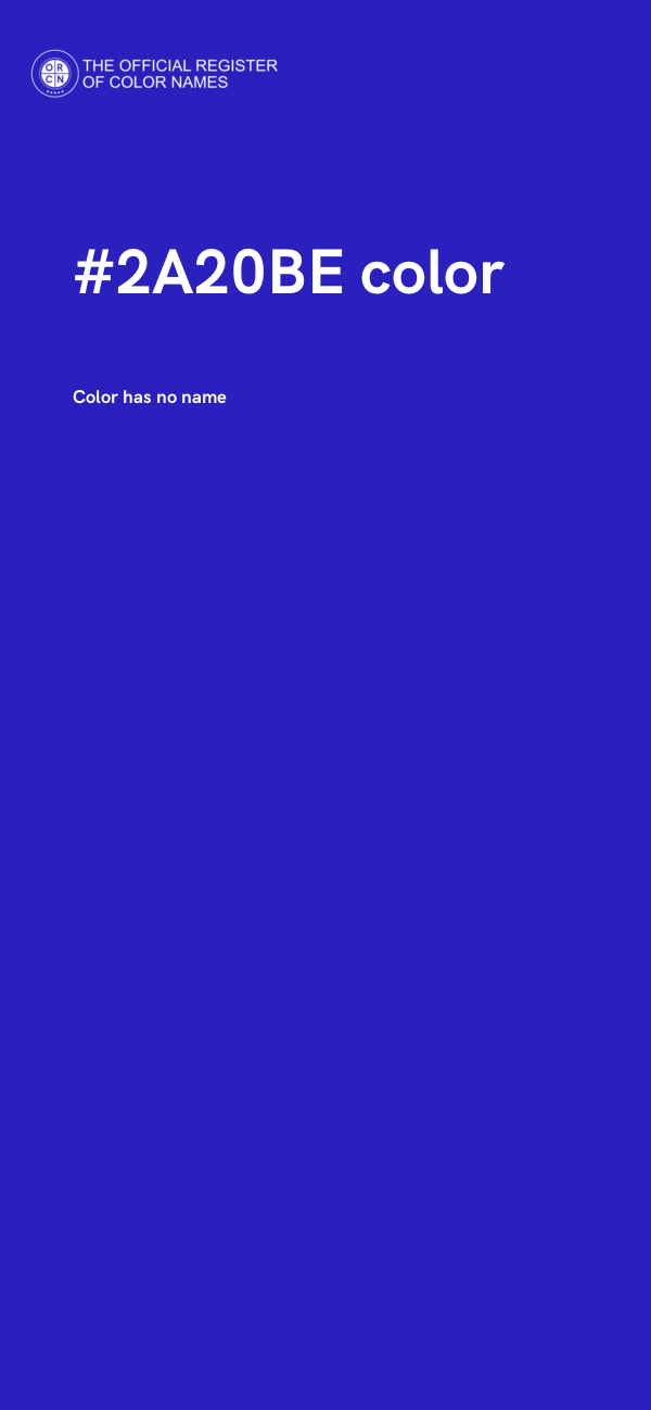 #2A20BE color image