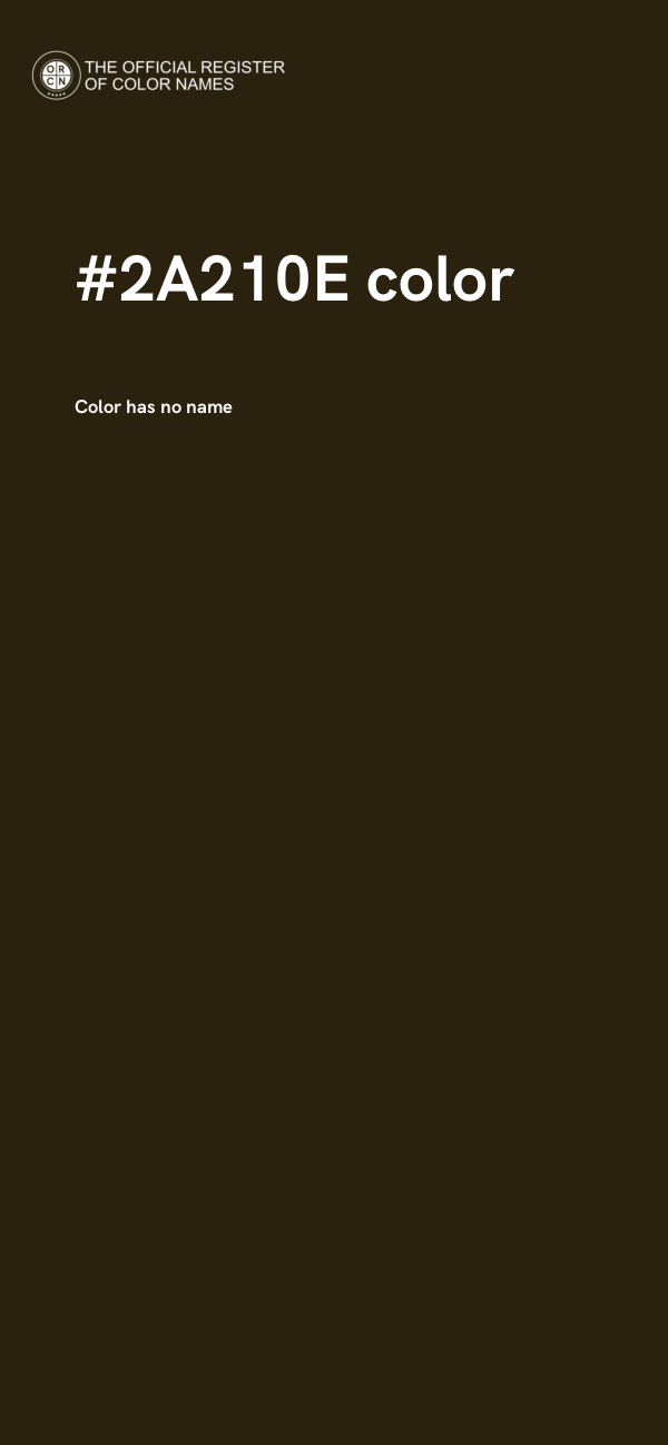 #2A210E color image