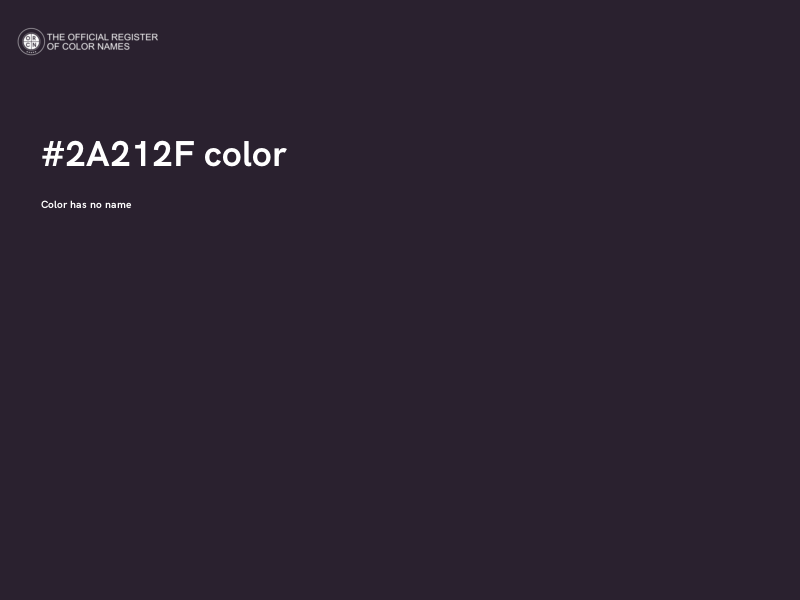 #2A212F color image