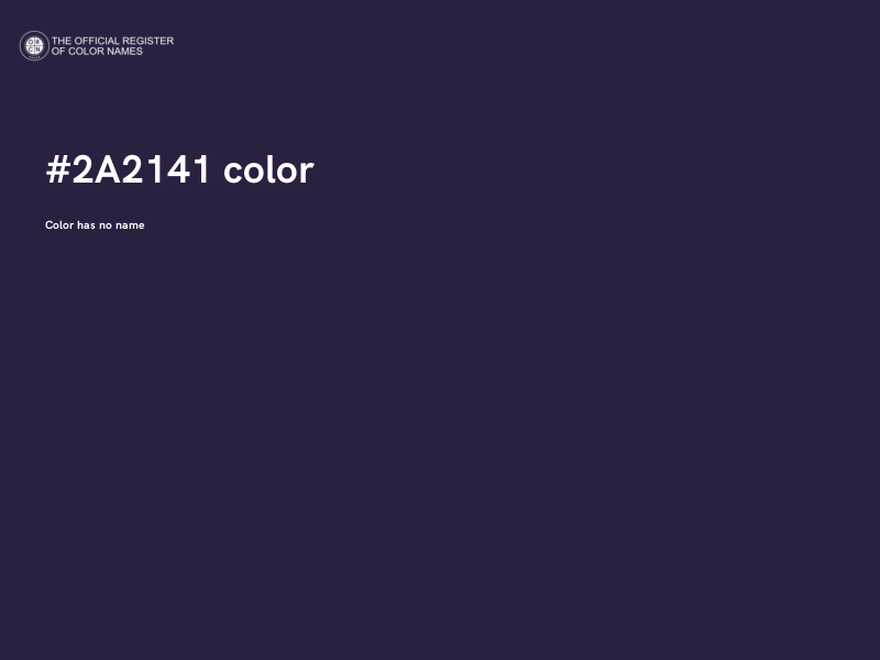 #2A2141 color image
