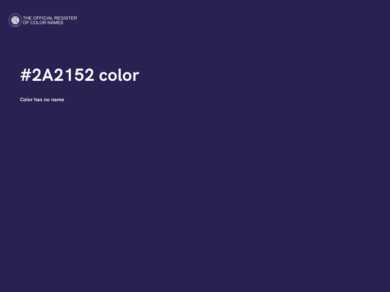 #2A2152 color image