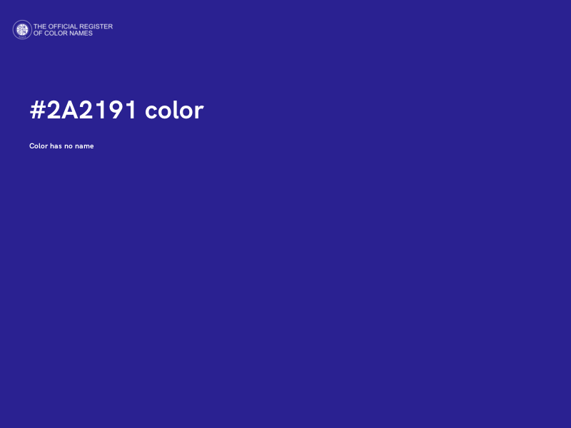 #2A2191 color image