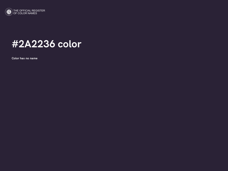 #2A2236 color image