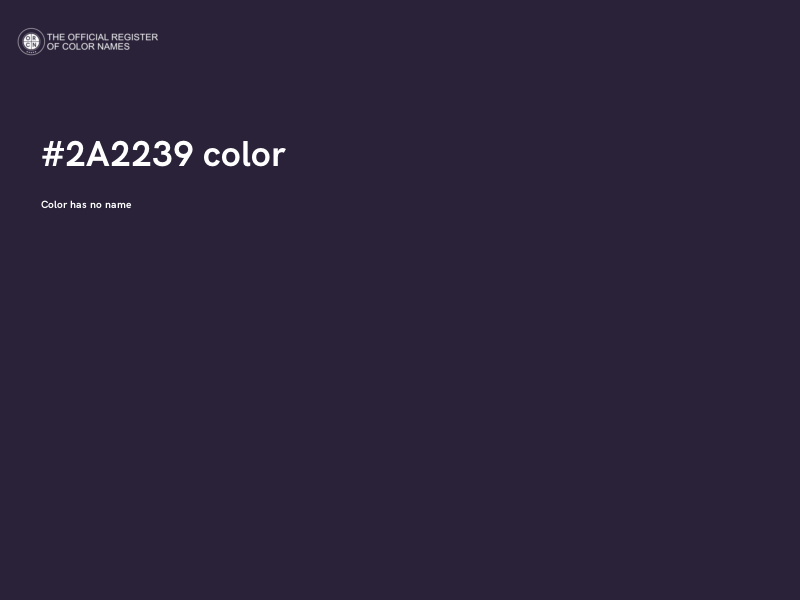 #2A2239 color image