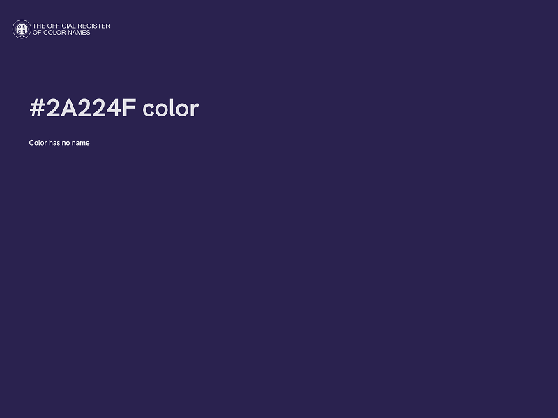 #2A224F color image