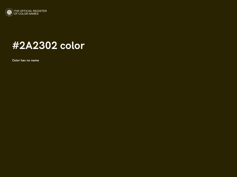 #2A2302 color image