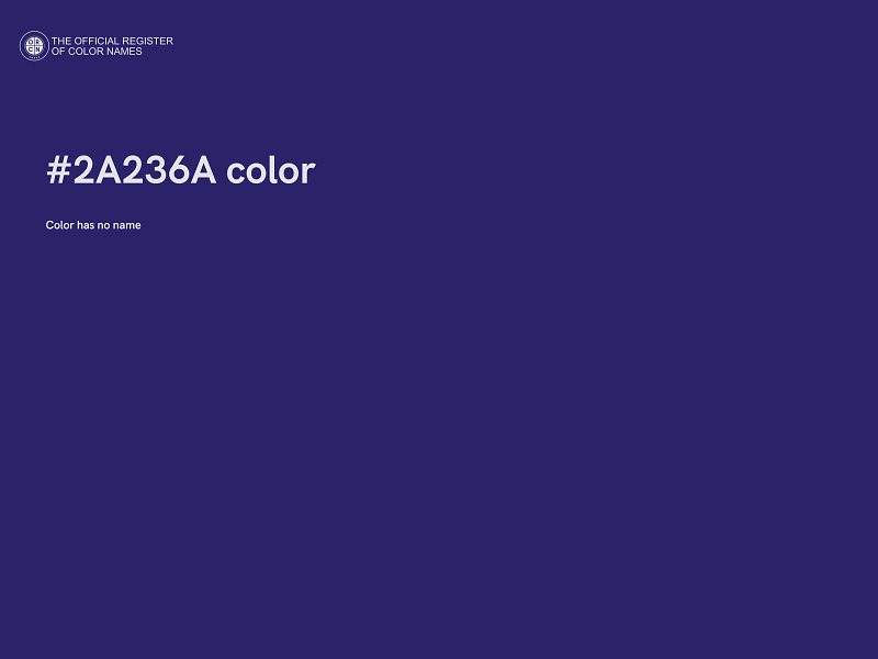 #2A236A color image