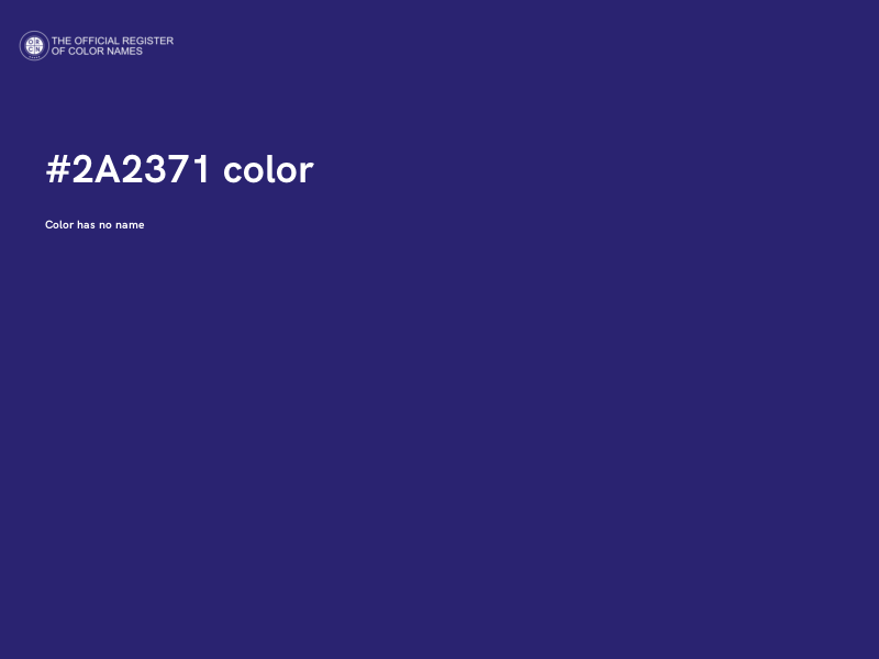 #2A2371 color image