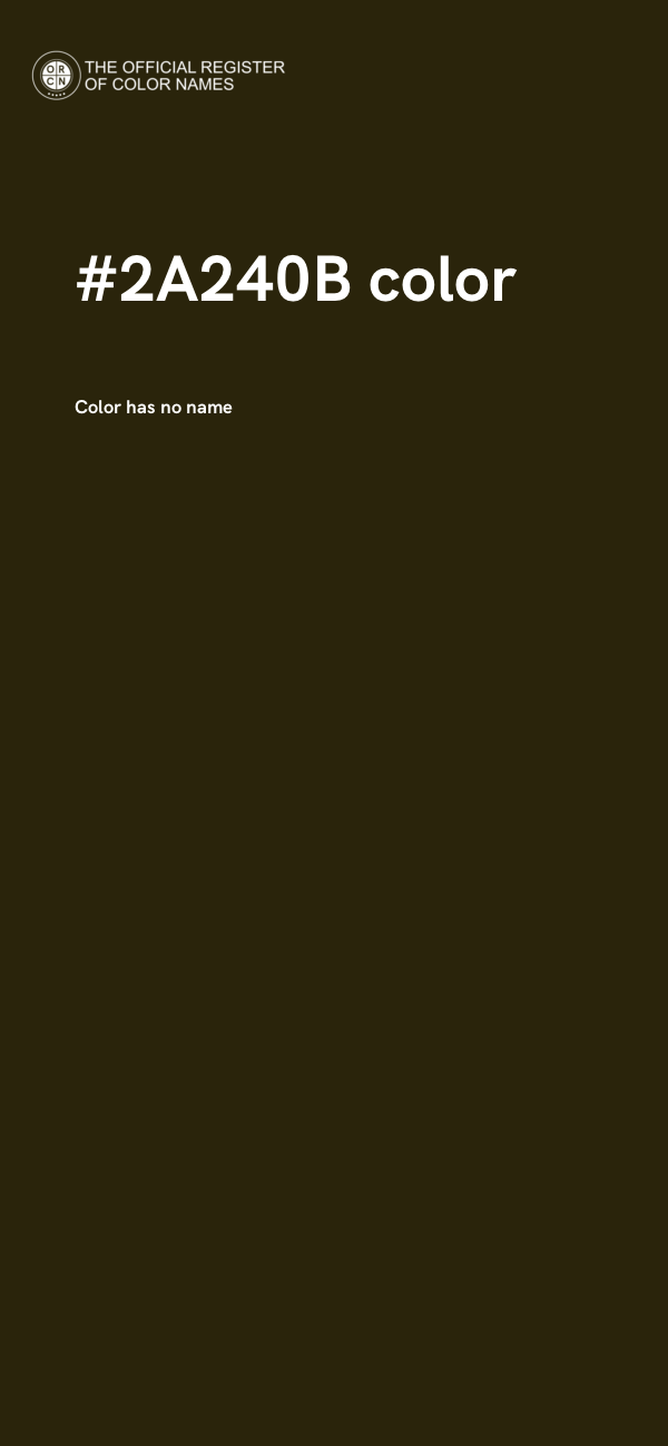 #2A240B color image