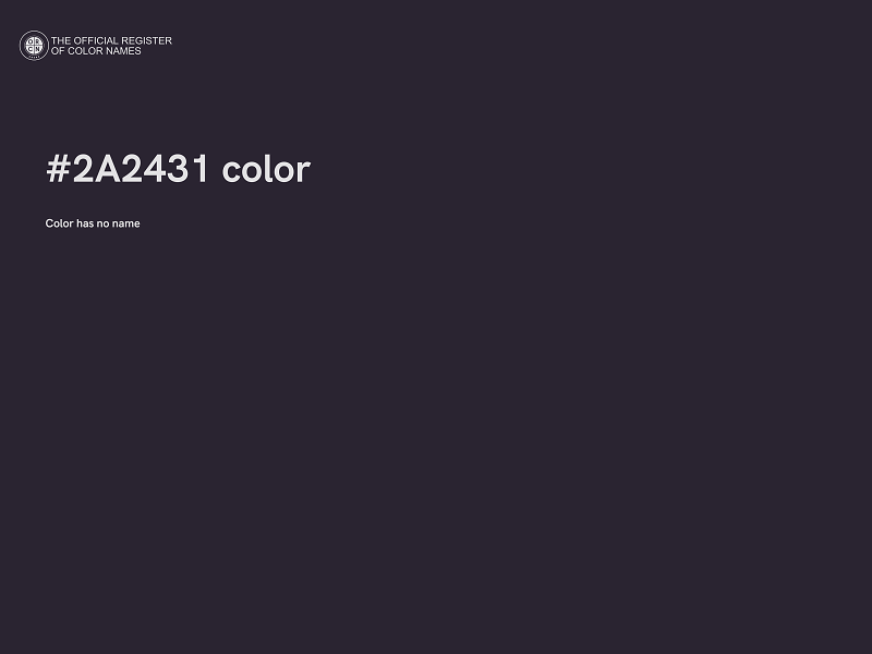 #2A2431 color image