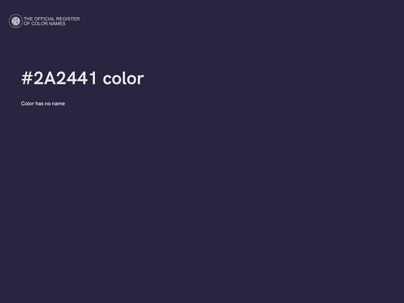 #2A2441 color image