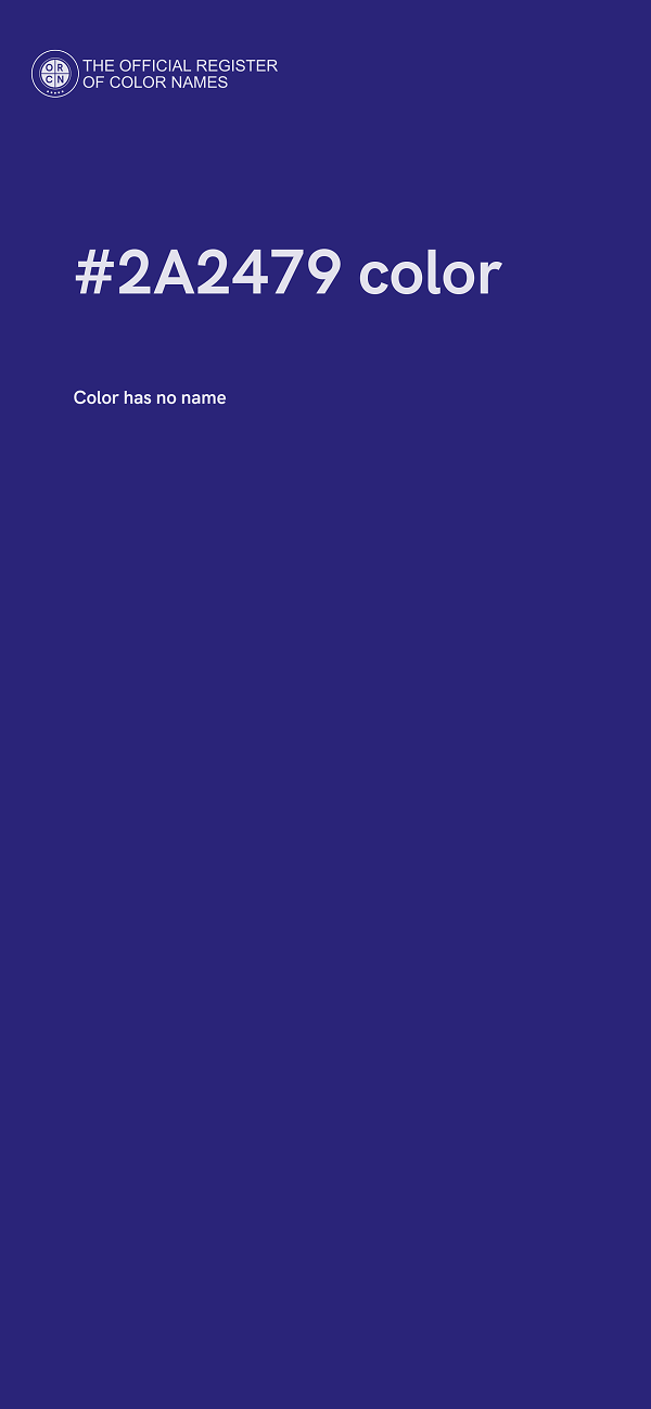 #2A2479 color image