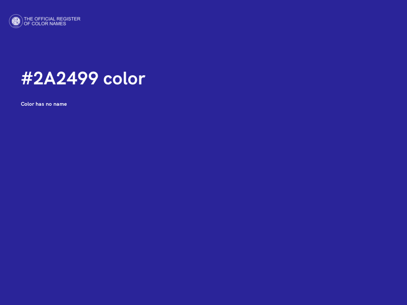 #2A2499 color image