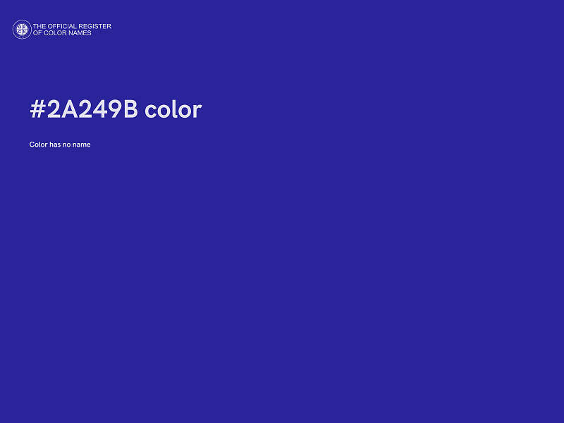 #2A249B color image