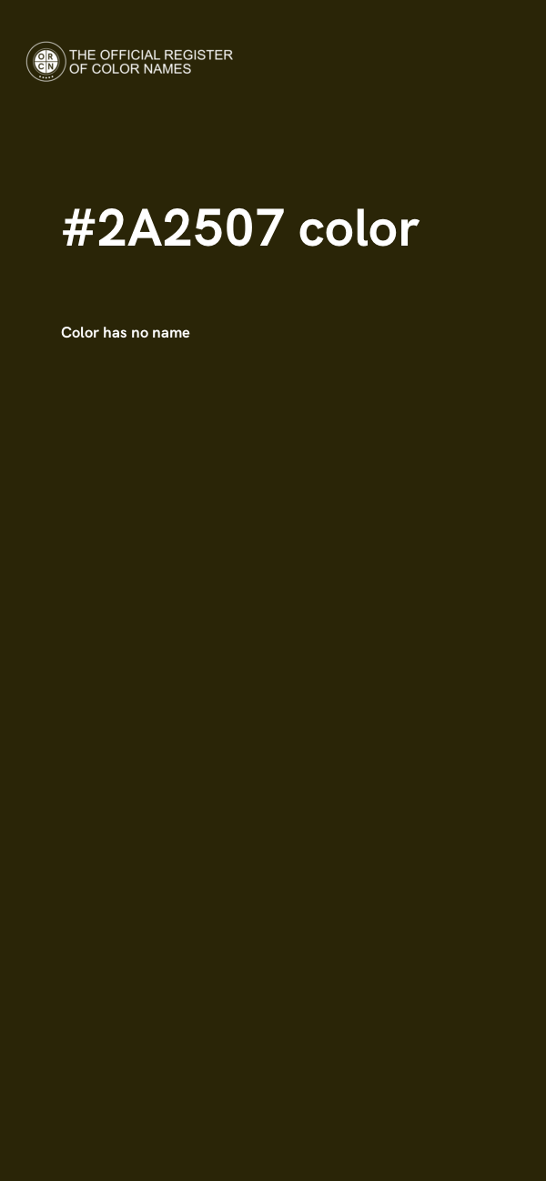 #2A2507 color image