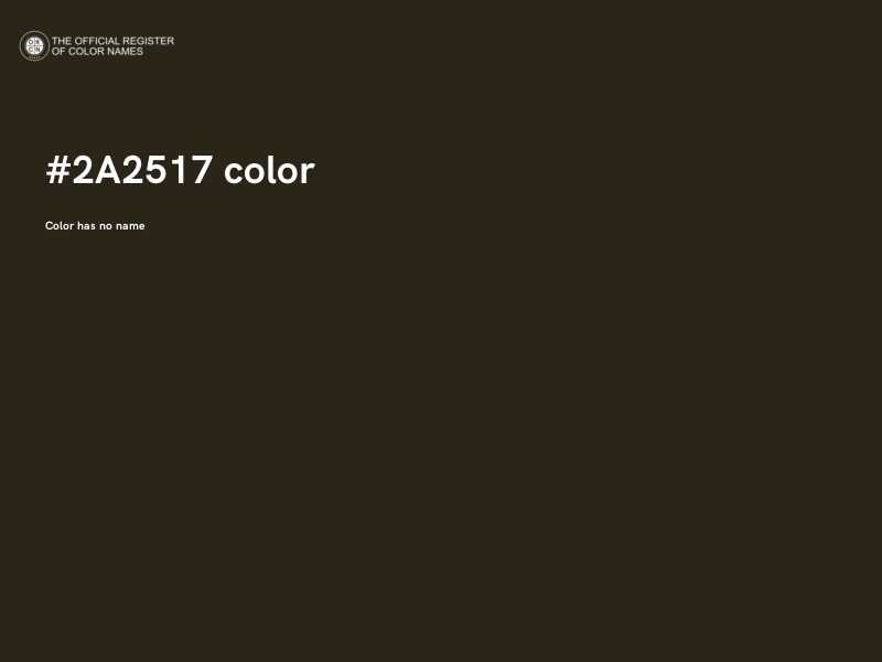 #2A2517 color image
