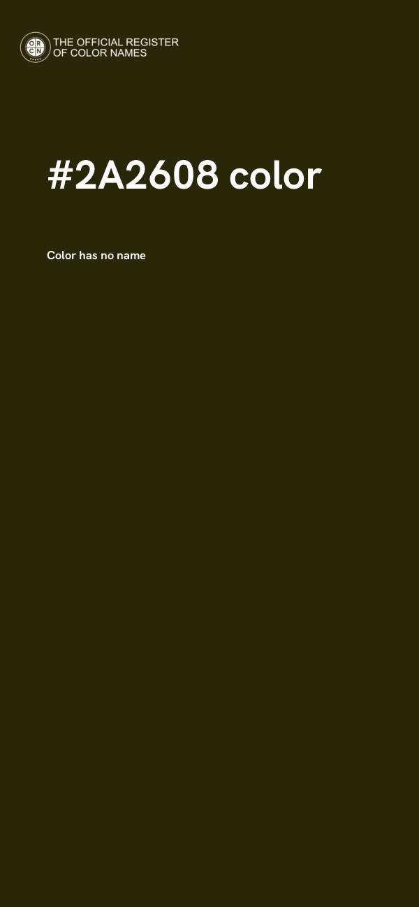 #2A2608 color image
