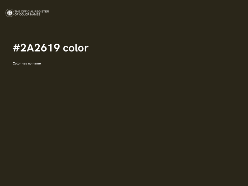 #2A2619 color image
