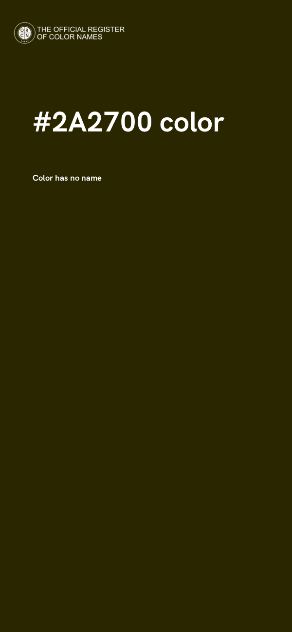 #2A2700 color image