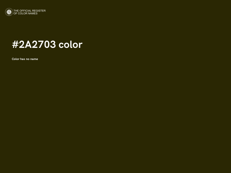 #2A2703 color image