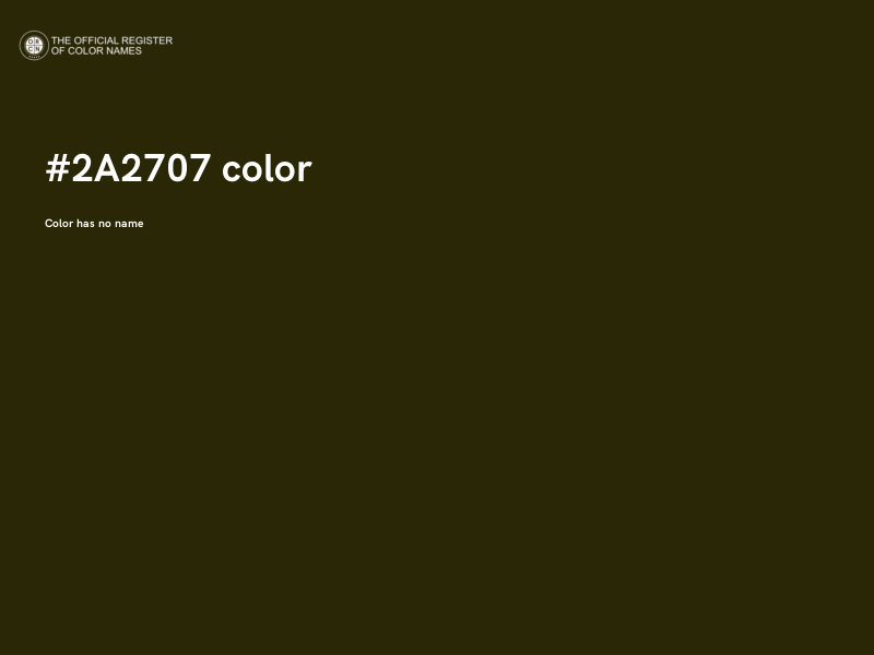 #2A2707 color image