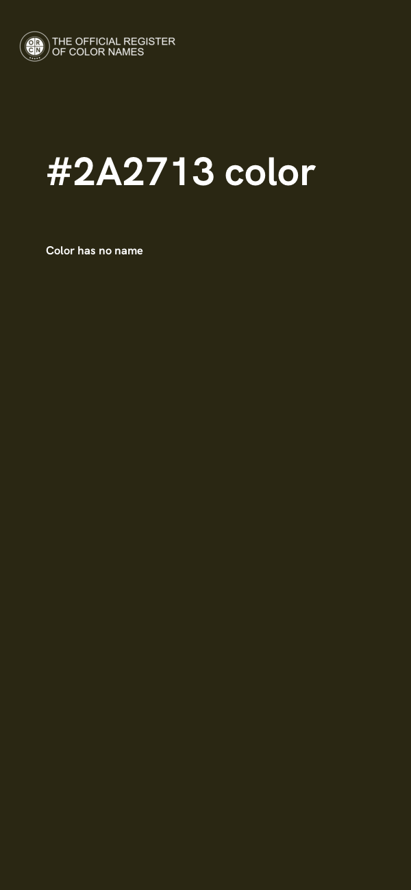 #2A2713 color image